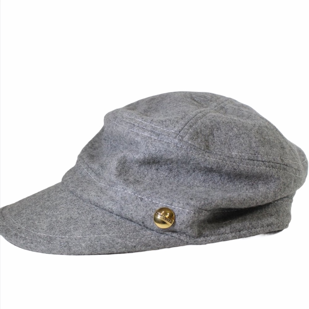 JUICY COUTURE Grey Gray Wool Blend Cap hat